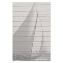 Grey Tone Sail Boat With Lines