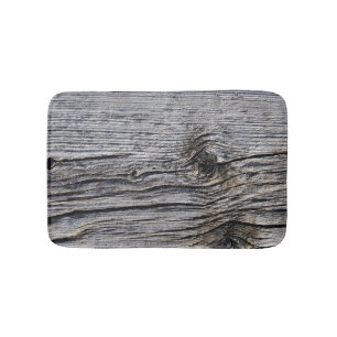 Grey-Toned Barn Wood-Board effect Photo Sample 2 Bath Mat