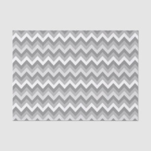 Grey Toned Chevron Background Tissue Paper