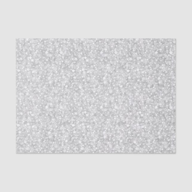 Grey tones glitter and sparkles texture tissue paper (Front)