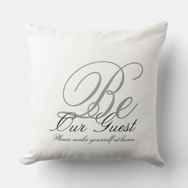 Grey Tones Guest Pillow (Front)