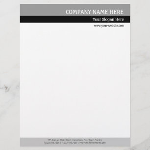 Grey Tones Letterhead