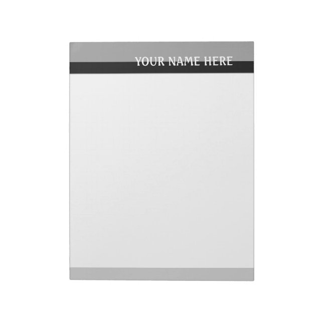 Grey Tones Notepad (Rotated)
