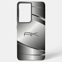 Grey Tones Stainless Steel Metalli Look- Monogram