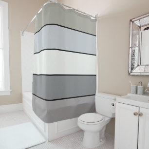 Grey Tones With Black Stripes On Watercolor Paper