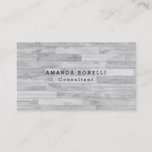 Grey Trendy Unique Professional Minimalist Design Business Card