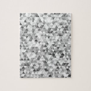 Grey triangle pattern jigsaw puzzle