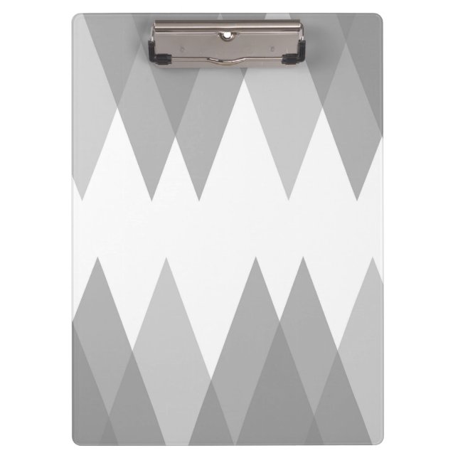 Grey triangles clipboard (Front)