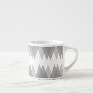 Grey triangles espresso cup