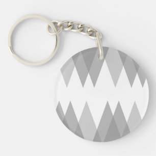 Grey triangles keychain