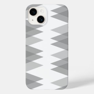 Grey triangles pattern Case-Mate iPhone 14 case