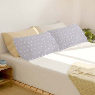 Grey Triangles Pattern Pair Of Pillowcases