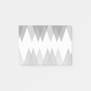 Grey triangles post-it notes