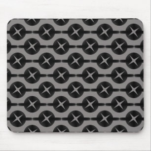 Grey Uncommon Circles Mousepad