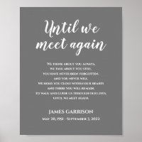 Grey Until We Meet Again Celebration Of Life Poem