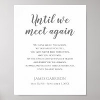 Grey Until We Meet Again Celebration Of Life Poem