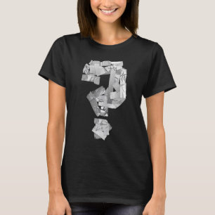 Grey Utility Tape Question Mark Riddle T-Shirt