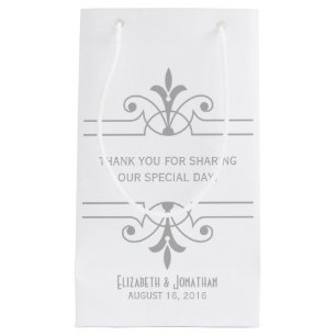 Grey v2 Fancy Ornamental Gift Bag