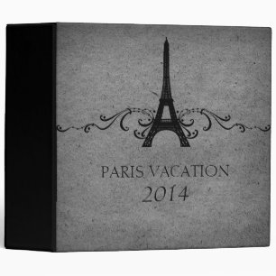Grey Vintage French Flourish Binder (2 inch)