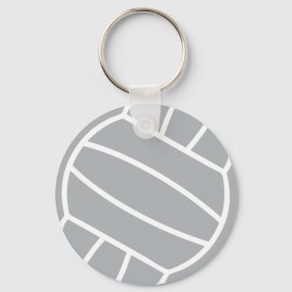 grey volleyball ball logo symbol keychain