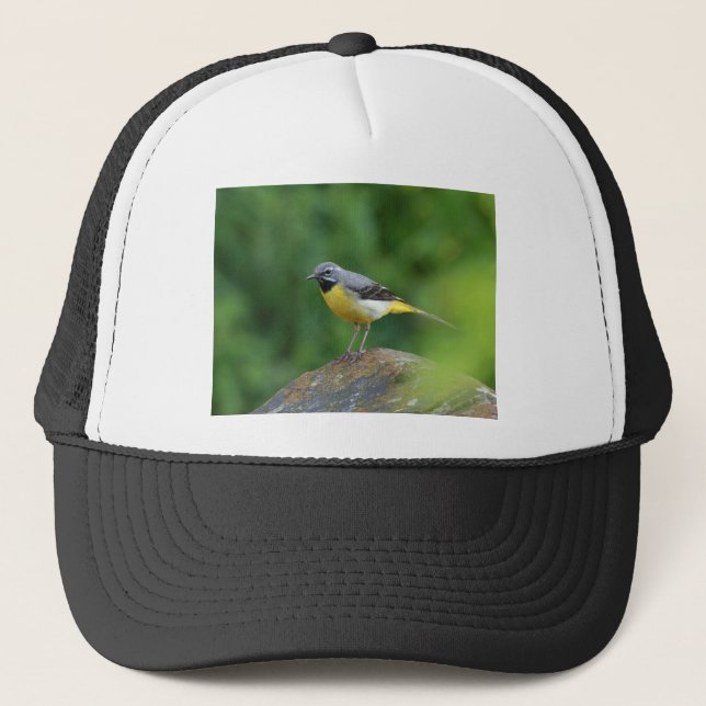 Grey Wagtail - bird Trucker Hat (Front)