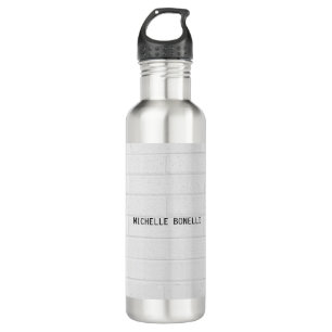 Grey  Wall Bricks Design Plain Legible Modern 710 Ml Water Bottle