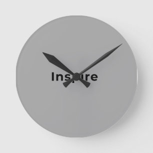 Grey wall clock