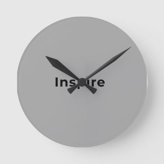 Grey wall clock