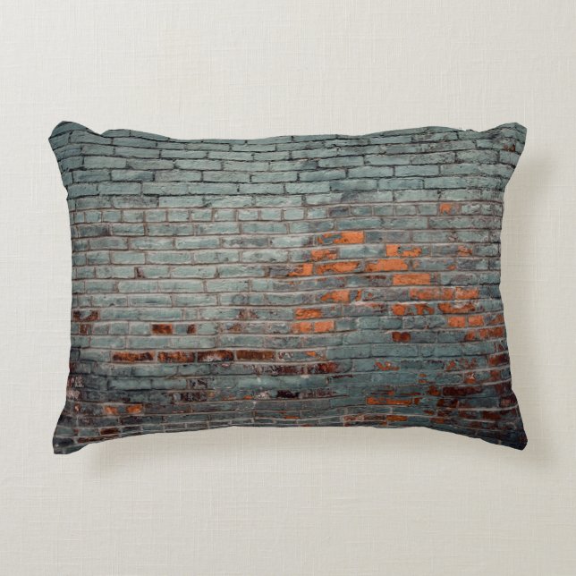 Grey wall paint accent pillow (Front)