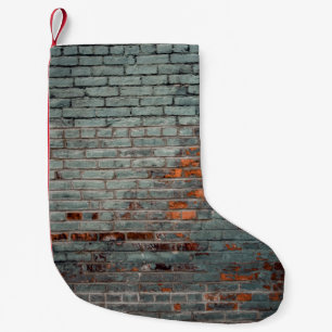 Grey wall paint small christmas stocking