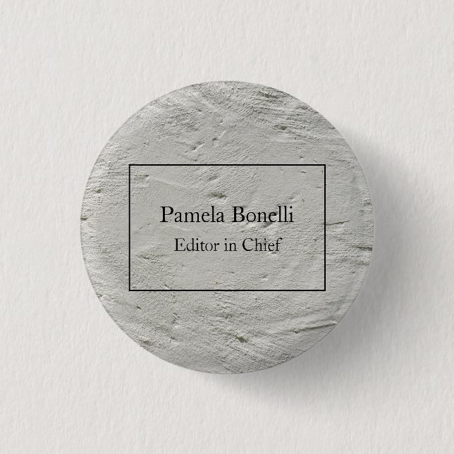Grey Wall Professional Unique Classical Simple 1 Inch Round Button (Front)
