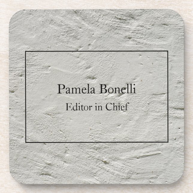 Grey Wall Professional Unique Classical Simple Coaster (Front)