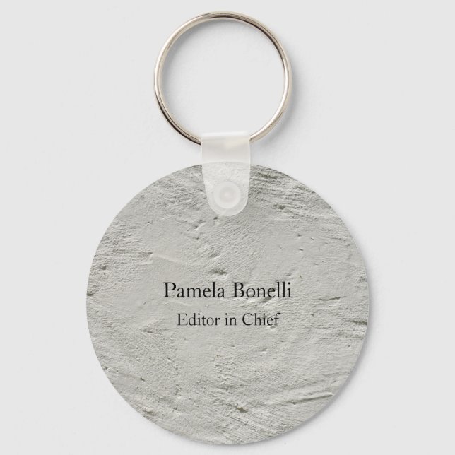 Grey Wall Professional Unique Classical Simple Keychain (Front)