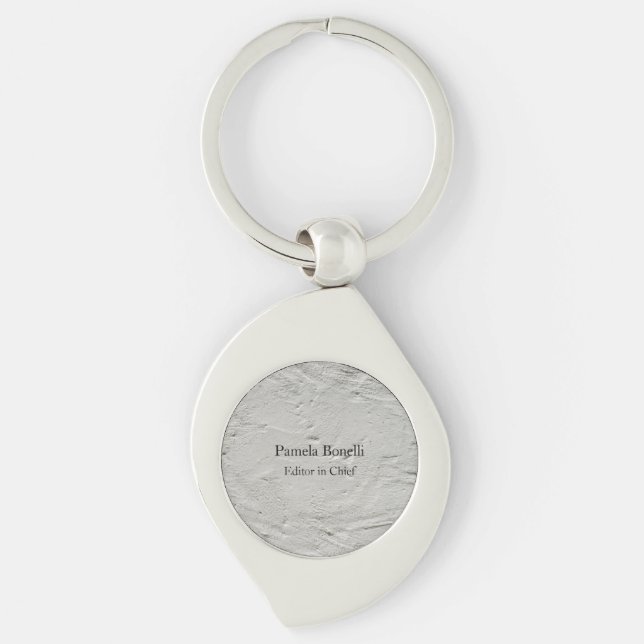 Grey Wall Professional Unique Classical Simple Keychain (Front)