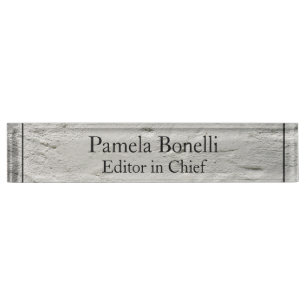 Grey Wall Professional Unique Classical Simple Nameplate