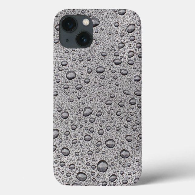 Grey water droplets Case-Mate iPhone case (Back)