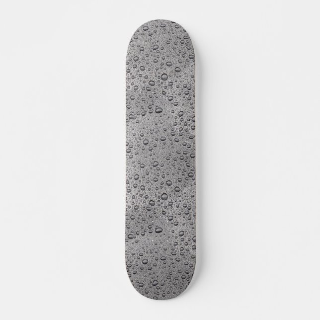 Grey water droplets skateboard (Front)