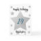 Grey Watercolor Stars 14th Birthday Card