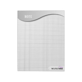 Grey Wave "Enjoy Little Things" Grid Dot Notes