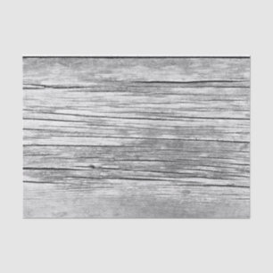 Grey weathered wood grain tissue paper