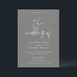 Grey Wedding Invitation<br><div class="desc">This timeless,  romantic design features soft colours and white accents. All aspects of this design can be edited (font,  text size,  or floral accents moved/removed) to fit your needs. Please contact me if you need help with this design.</div>