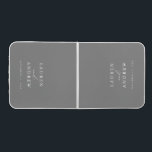Grey Wedding Personalized Beer Pong Table<br><div class="desc">Gorgeous grey pong table. Perfect gift for the newlyweds in your life!</div>