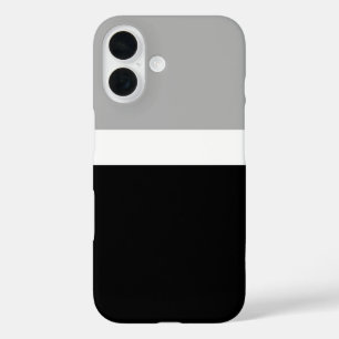 Grey White Black Colours Style Design iPhone 16 Case