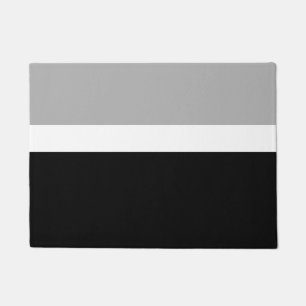 Grey White Black Colours Style Design  Doormat