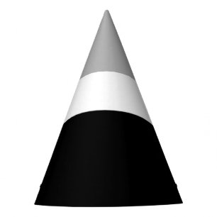 Grey White Black Colours Style Design  Party Hat