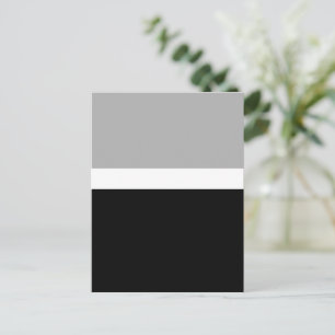 Grey White Black Colours Style Design Postcard
