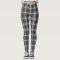Grey/White/Black Tartan Pattern Leggings