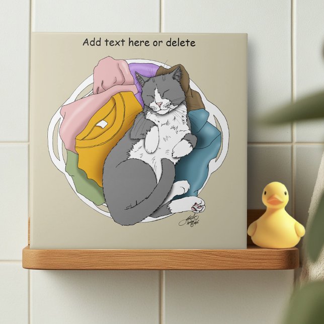 Grey White Cat Hair Laundry Tile (Creator Uploaded)