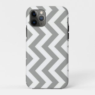Grey White Chevron iPhone 11 Pro Case
