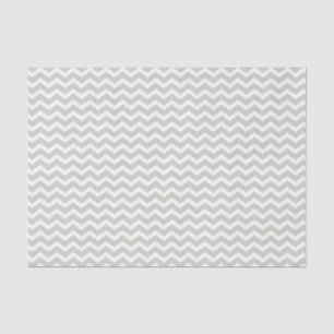 Grey White Chevron Zigzag Tissue Paper